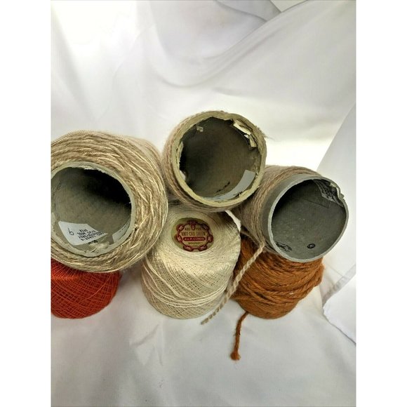 Vintage J.&P. Coats Knit Cro-Sheen Cotton And Random Wool Leftover Yarn - Picture 7 of 12